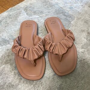 Ruffle Flip Flop Sandals